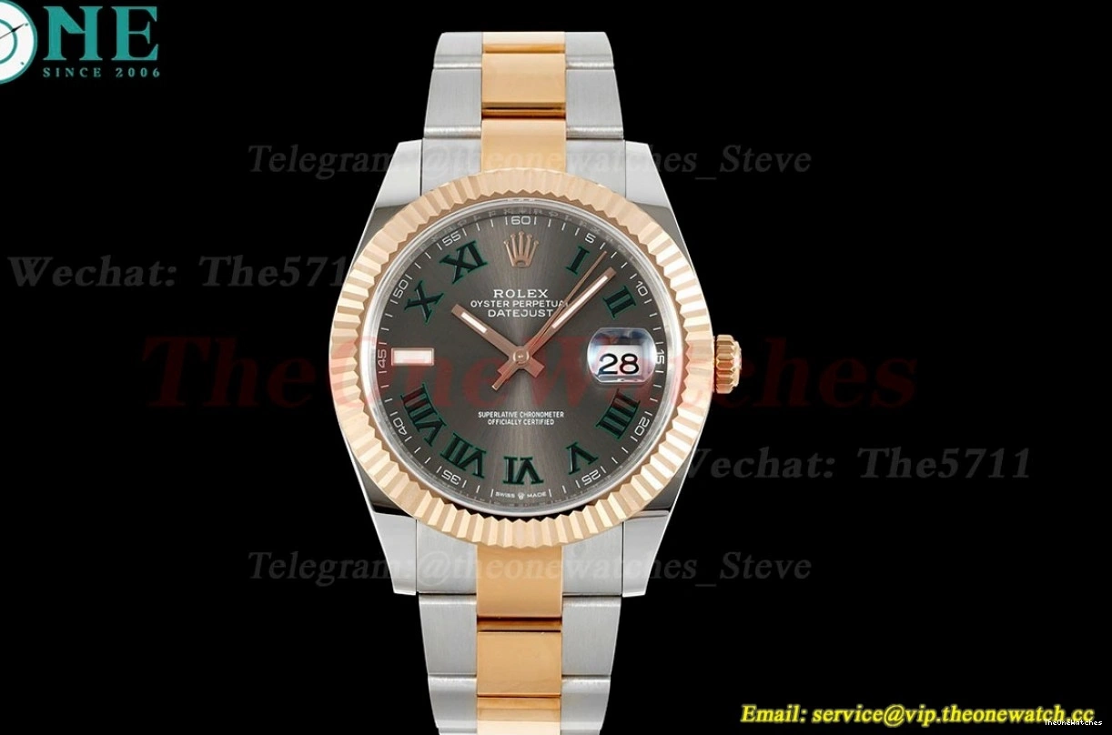 RG A3235 Oys SS 126331 Datejust Rmn Grey EWEF 41mm 0131
